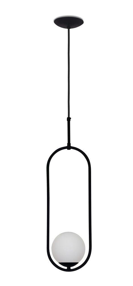 Pendente Spot Line 1 Lâmpada Pendulo G9 Preto
