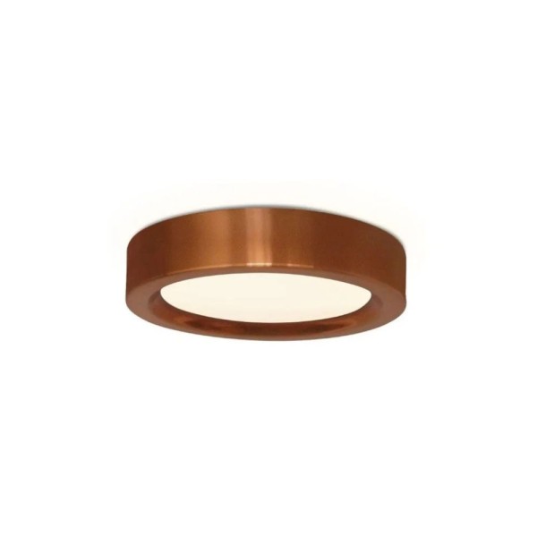 Plafon LED Redondo 36W 3000K Bivolt Cobre New Smart Spotline