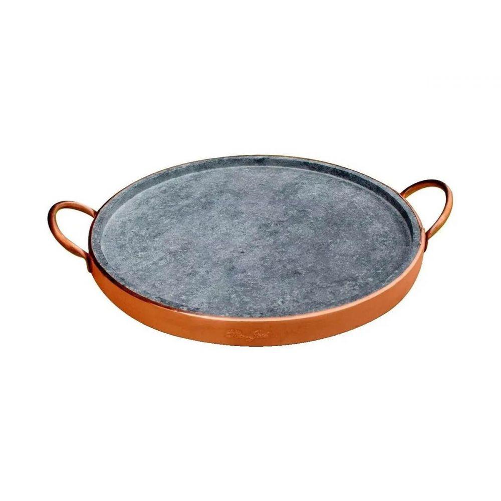 Forma De Pizza Pedra Sabão Grande 37 Cm (cobre) - São José