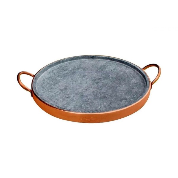 Encontraproduto.com.br - Forma De Pizza Pedra Sabão Grande 37 Cm (cobre) - São José