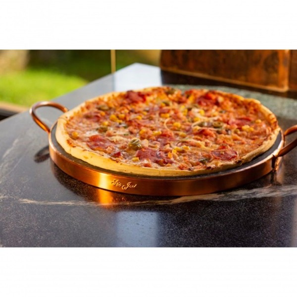 Encontraproduto.com.br - Forma De Pizza Pedra Sabão Grande 37 Cm (cobre) - São José