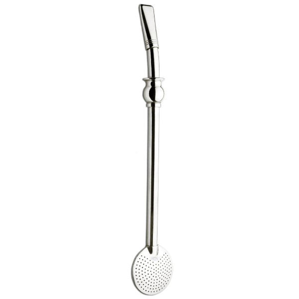 Encontraproduto.com.br - Bomba Chimarrão Tererê Mate 25cm Aço Inox Anel Cuia Inteira