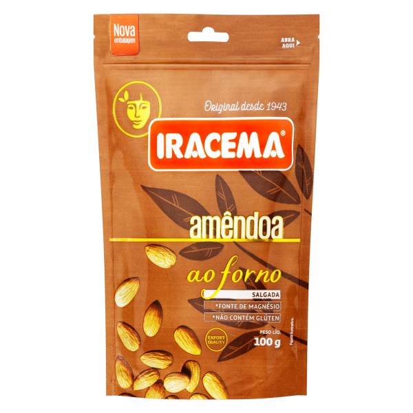 Encontraproduto.com.br - Amêndoa Salgada Iracema Ao Forno Pouch 100g