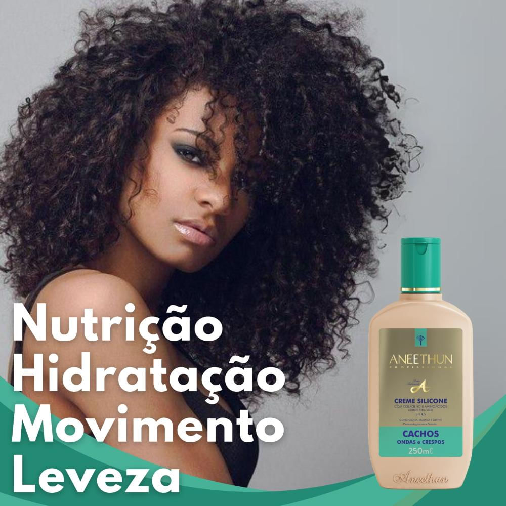 Encontraproduto.com.br - Creme De Silicone Aneethun Cachos Linha A 250ml