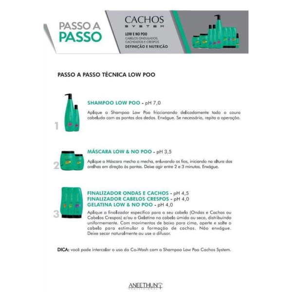 Encontraproduto.com.br - Aneethun Cachos Máscara Low & No Poo 1000g