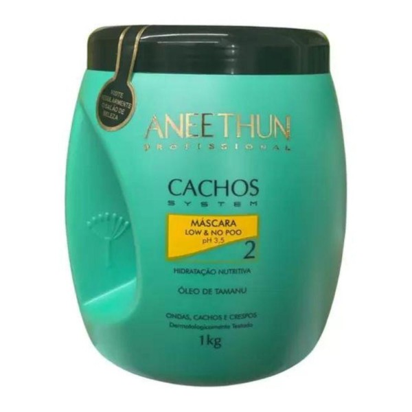 Encontraproduto.com.br - Aneethun Cachos Máscara Low & No Poo 1000g