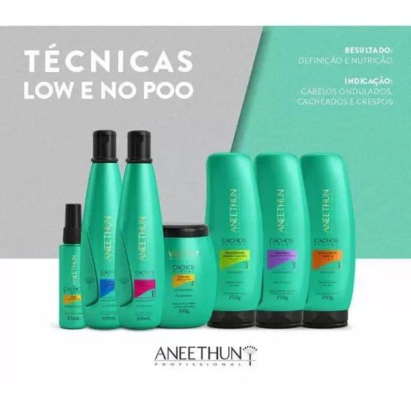 Encontraproduto.com.br - Aneethun Cachos Máscara Low & No Poo 1000g