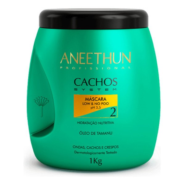 Encontraproduto.com.br - Aneethun Cachos Máscara Low & No Poo 1000g