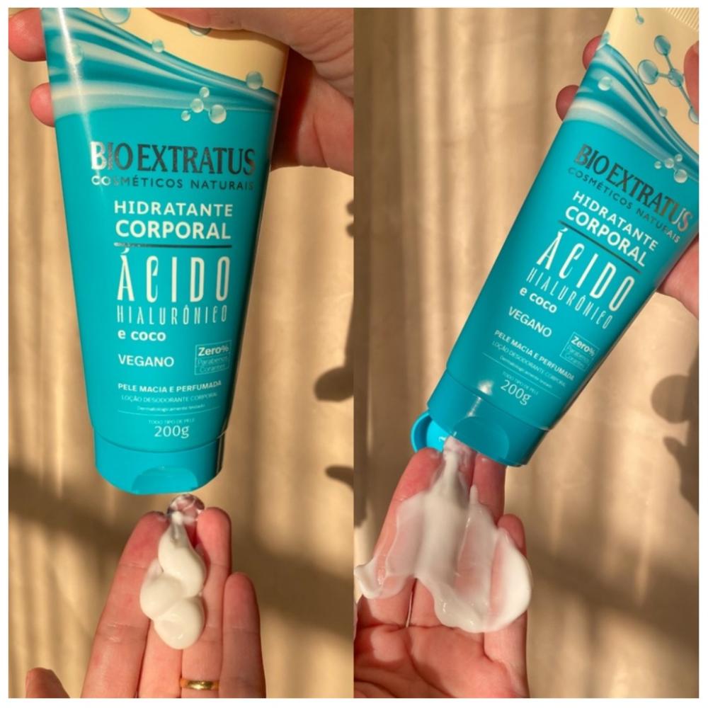 Encontraproduto.com.br - Hidratante Corporal Ácido Hialurônico e Coco Bio Extratus - 200g