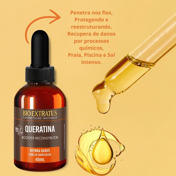 Encontraproduto.com.br - Booster Reconstrutor Queratina 40mL