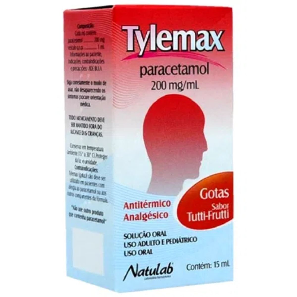Encontraproduto.com.br - Tylemax Natulab 200mg/ml Tutti-Frutti 15ml