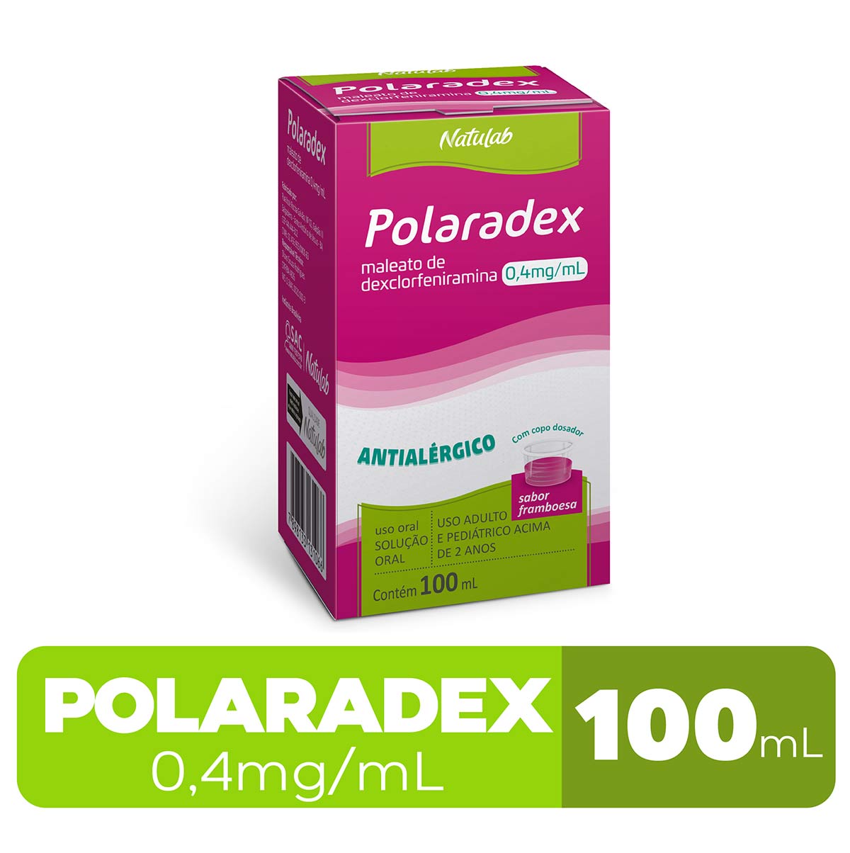 Encontraproduto.com.br - Polaradex Xarope com 100ml - Natulab