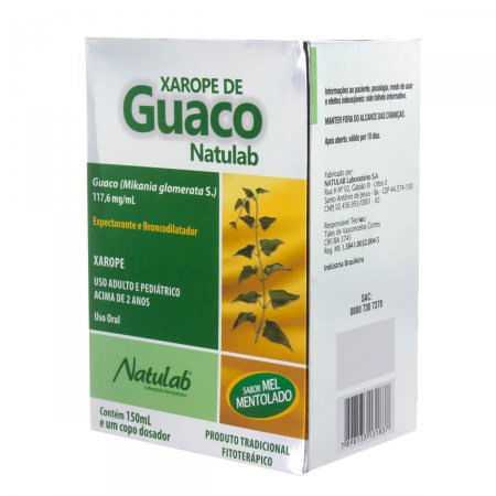 Encontraproduto.com.br - Guaco Xarope Natulab Com 150 Ml
