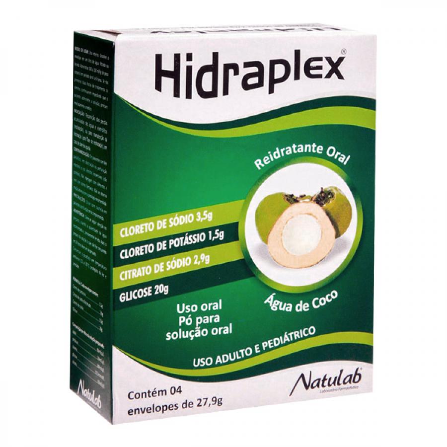 Encontraproduto.com.br - Hidraplex Pó Natulab Sabor Água de Coco 4 Envelopes de 27,9g