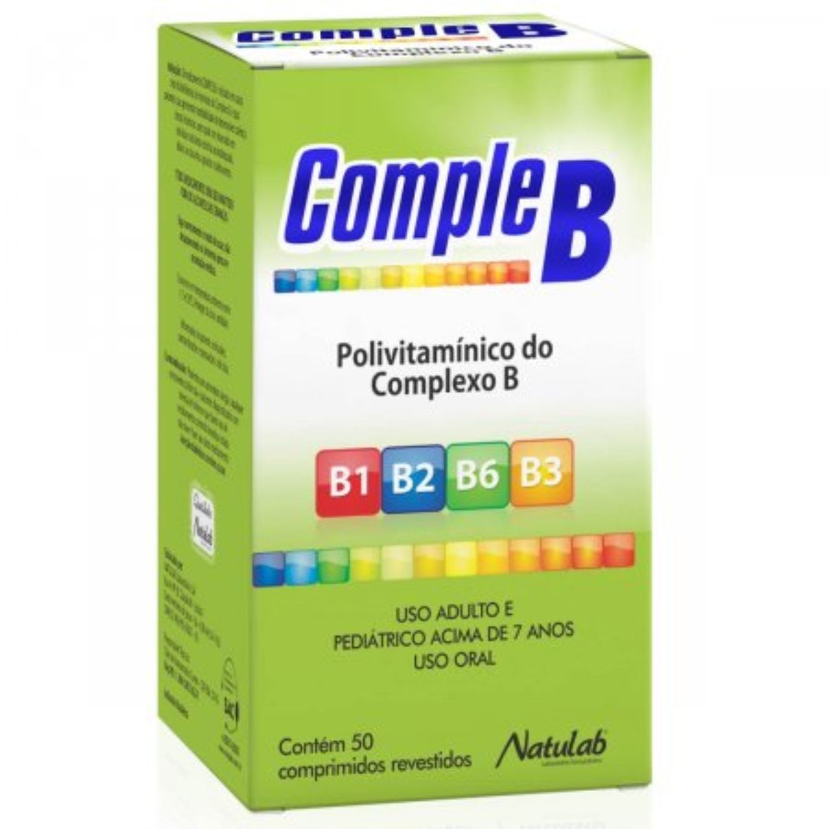 Encontraproduto.com.br - Suplemento Vitamínico Comple B Natulab Com 50 Compimidos