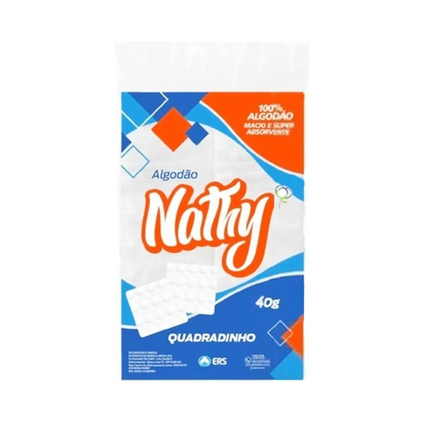 Encontraproduto.com.br - Algodão Quadradinho Nathy - 40g