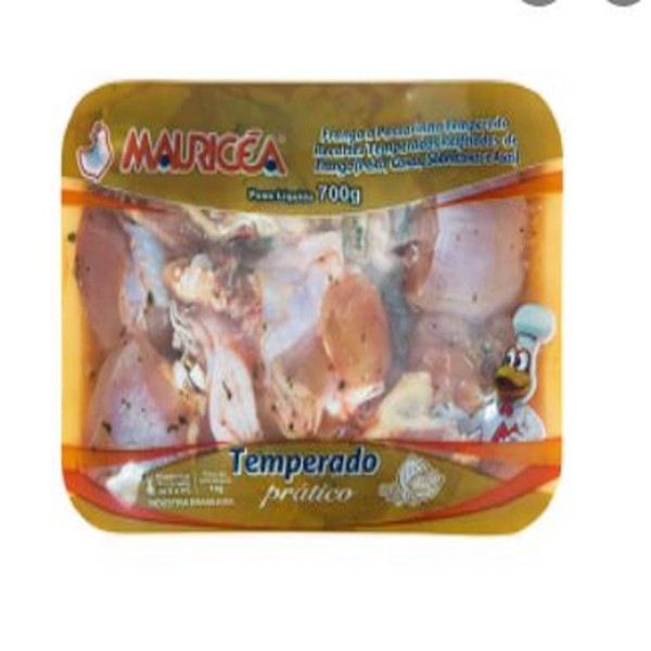 Encontraproduto.com.br - Frango à Passarinho Temperado Resfriado Mauricea 700g