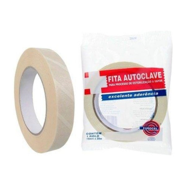 Encontraproduto.com.br - Fita Adesiva Eurocel Autoclave 19mmx30m