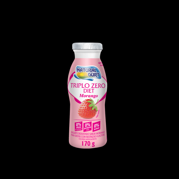 Iogurte Triplo Natural Gurt Diet Morango 170g