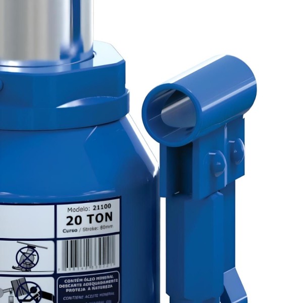 Encontraproduto.com.br - Macaco hidráulico tipo garrafa 20 toneladas (20 tf) MT-20B - BOVENAU
