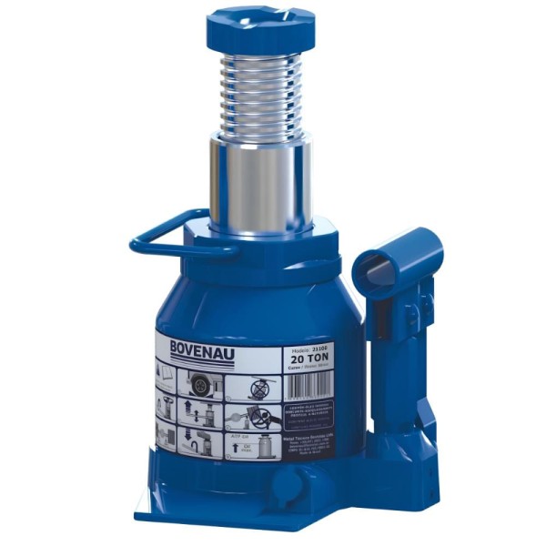 Encontraproduto.com.br - Macaco hidráulico tipo garrafa 20 toneladas (20 tf) MT-20B - BOVENAU