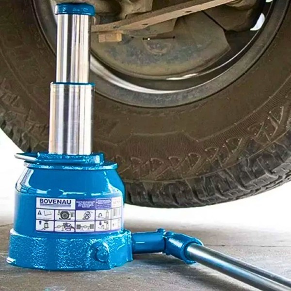 Encontraproduto.com.br - Macaco hidráulico tipo garrafa 12 toneladas 2 estágios MTO-12 - BOVENAU