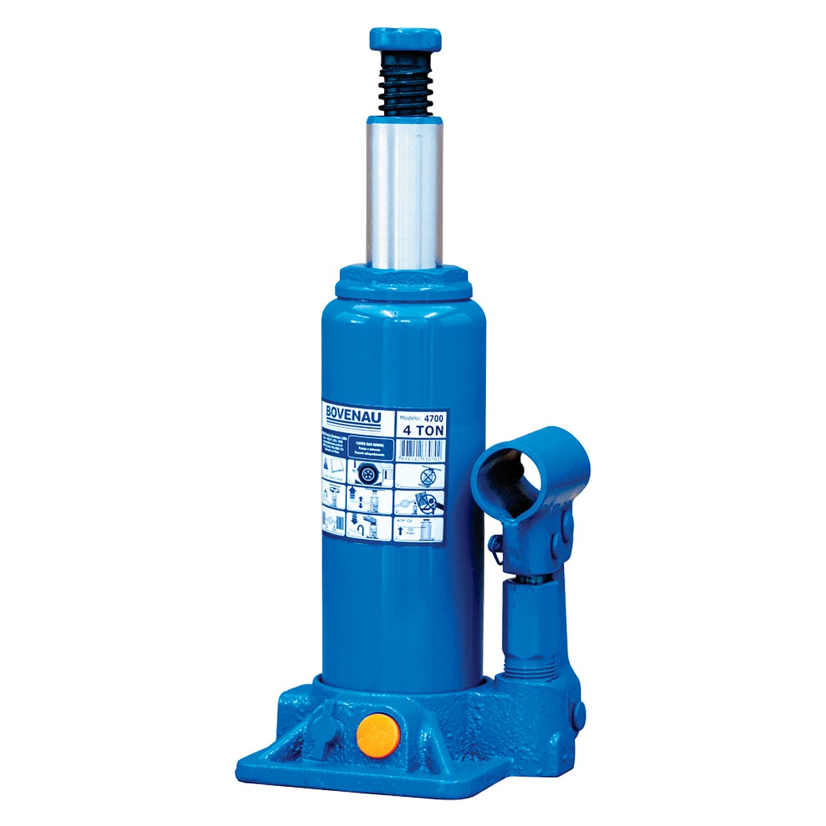 Encontraproduto.com.br - Macaco Garrafa Hidráulico 4700 CJ 4 Toneladas Bovenau