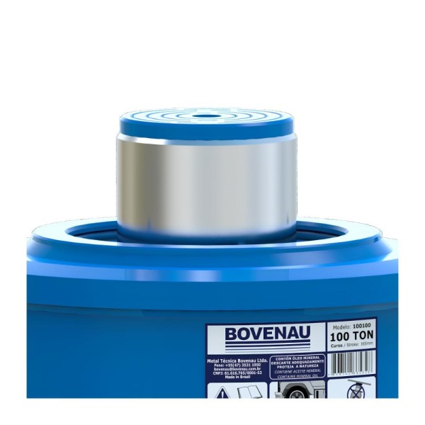 Encontraproduto.com.br - Macaco Garrafa 100 T Hidráulico Com Manômetro MT100 Bovenau