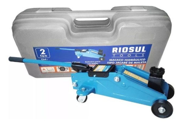 Encontraproduto.com.br - Macaco Jacaré - Mini - 2 Toneladas - Com Maleta - Riosul