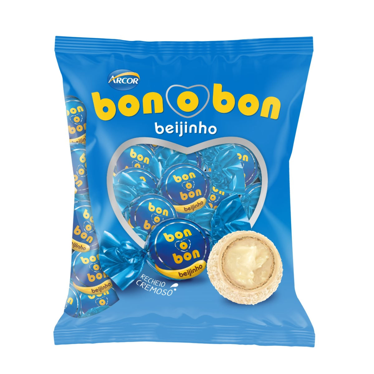 Encontraproduto.com.br - Bombom Arcor Bonobon Beijinho Pacote com 750g