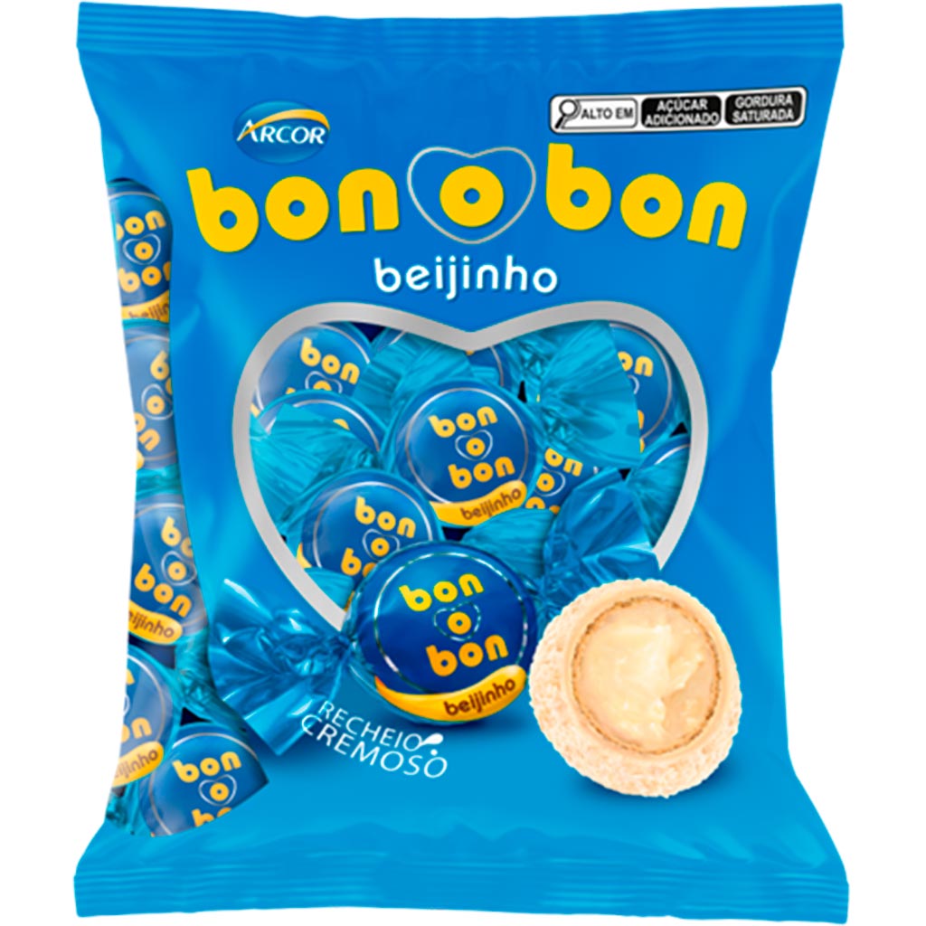 Encontraproduto.com.br - Bombom Arcor Bonobon Beijinho Pacote com 750g