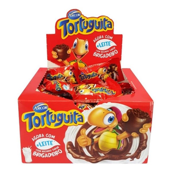 Encontraproduto.com.br - Chocolate Tortuguita Brigadeiro c/24 - Arcor