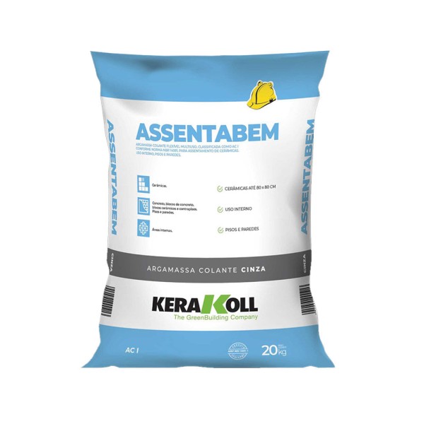 Encontraproduto.com.br - Argamassa Assentabem AC-I - Saco com 20Kg - Kerakoll