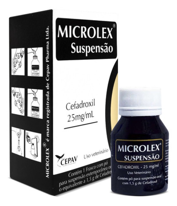 Encontraproduto.com.br - Antibiótico Microlex Suspensão Cães e Gatos Cepav