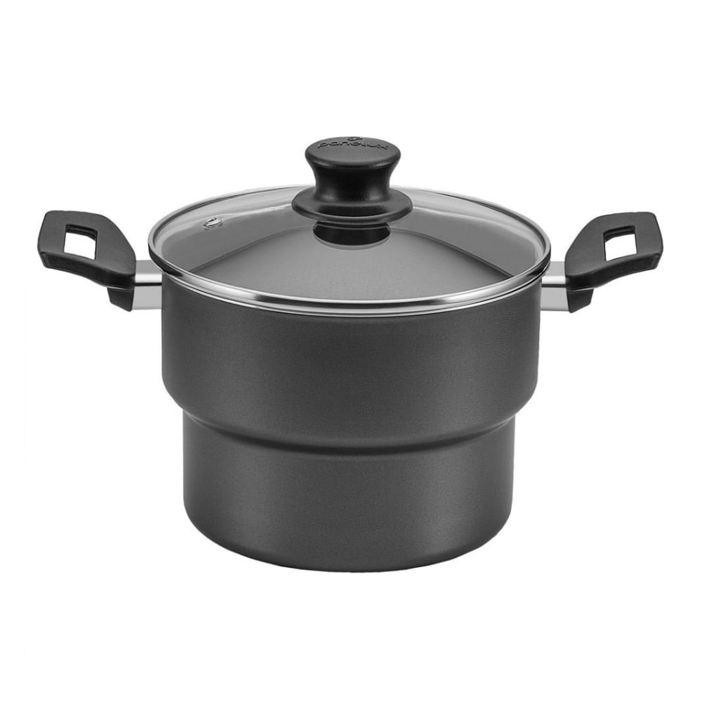 Encontraproduto.com.br - Cuscuzeira Antiaderente Magnific Grafite Panelux 16cm 514062255