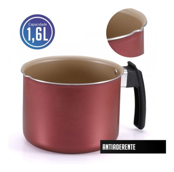Leiteira 14cm Antiaderente Magnific Panelux Cereja