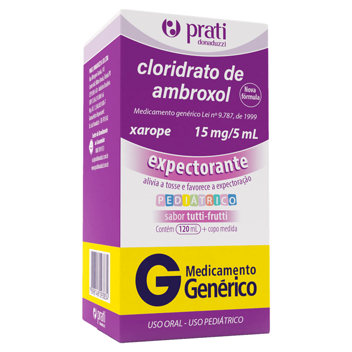 Encontraproduto.com.br - Cloridrato de Ambroxol 3MG/ML Xarope - Frasco com 120 mL