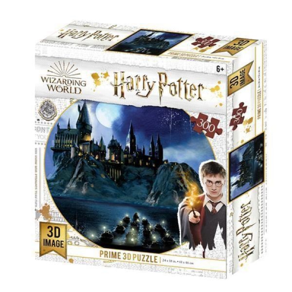 Encontraproduto.com.br - Quebra-Cabeça 3D Hogwarts Harry Potter 300 Pçs Multikids