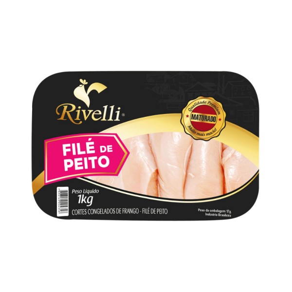 Encontraproduto.com.br - Filé de Peito de Frango Rivelli Bandeja 1Kg