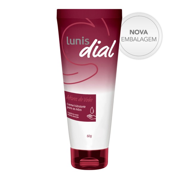 Creme Para Maos Lunis Dial Ativos Do Vinho 60g
