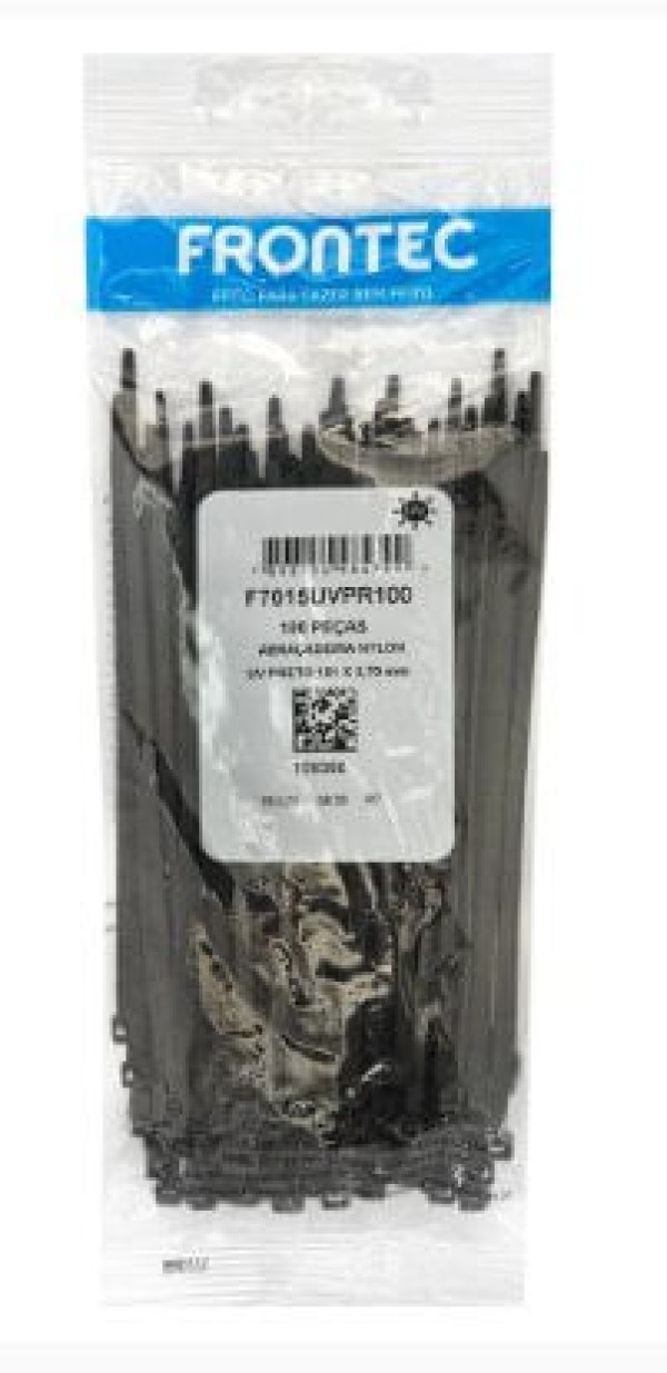 Encontraproduto.com.br - ABRACADEIRA PRETA 151X3,70 C/100 FRONTEC