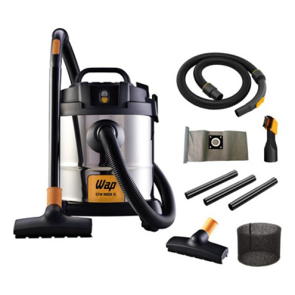 Aspirador de Pó e Água WAP GTW Inox 12 1400W 12 Litros