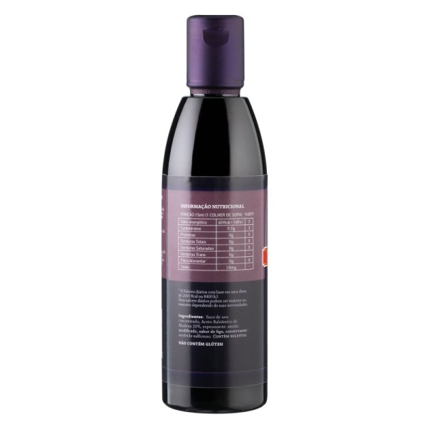Encontraproduto.com.br - Creme De Aceto Balsâmico Sabor Figo-250ml