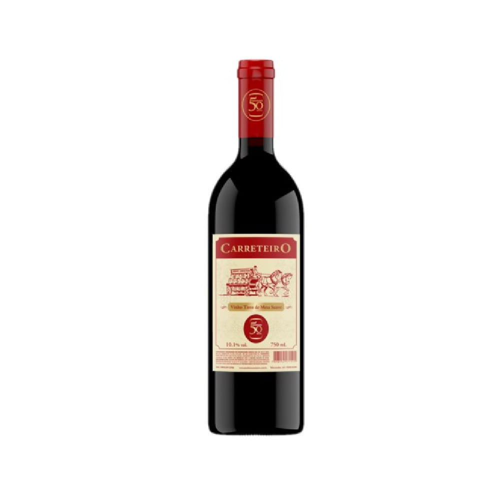Encontraproduto.com.br - Vinho Tinto de Mesa Suave Carreteiro 750ml