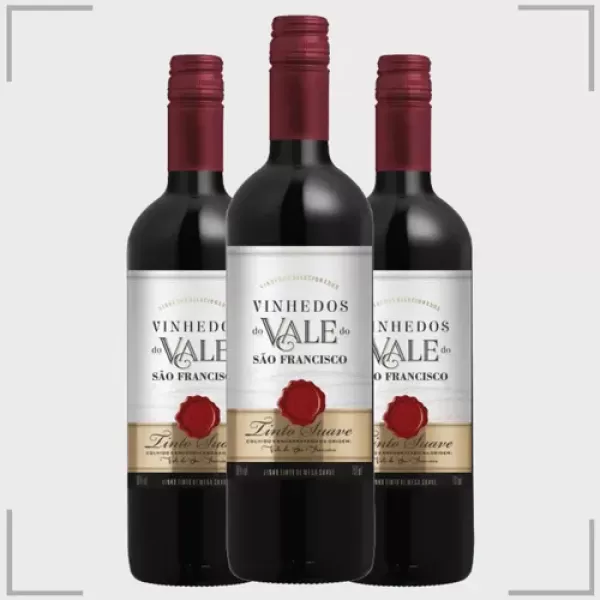 Vinho Tinto de Mesa Suave Vinhedos do Vale Garrafa 750ml
