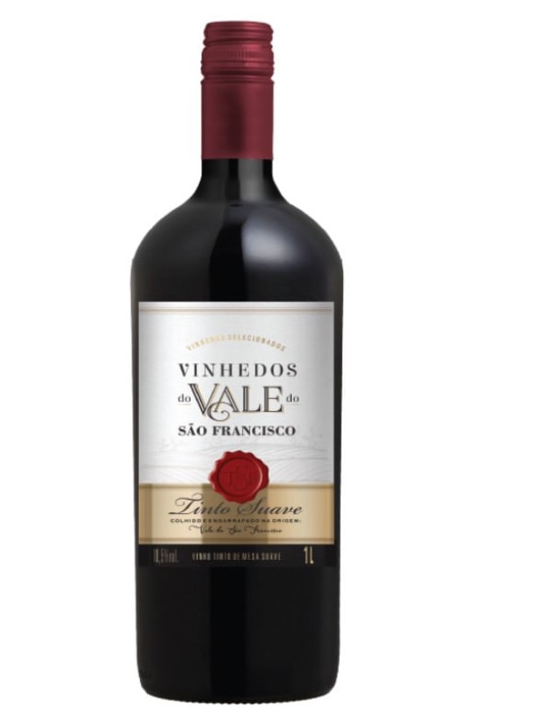 Encontraproduto.com.br - Vinho Vinhedos do Vale Tinto Suave Garrafa com 1L