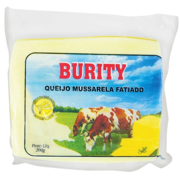 Queijo Mussarela Burity Fatiado 200g