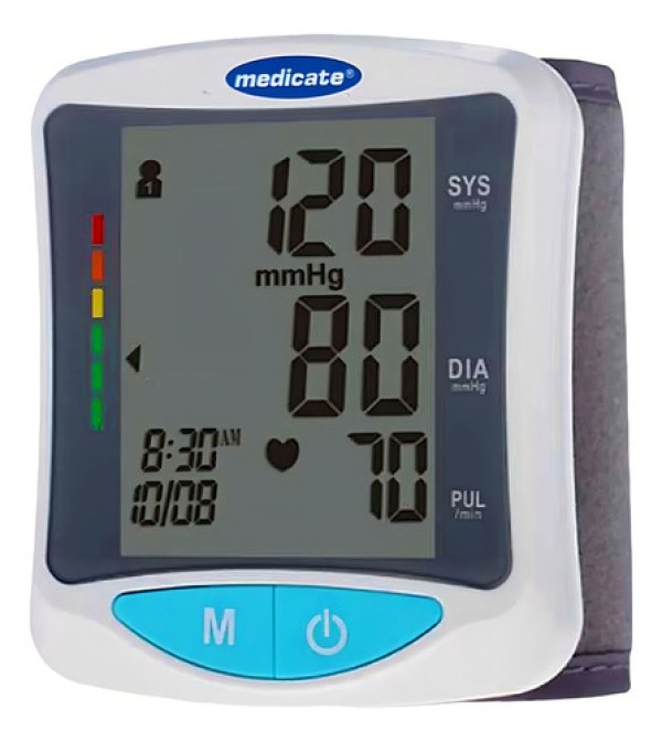 Encontraproduto.com.br - Aparelho de Pressão Digital de Pulso DBP2220 Medicate
