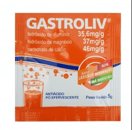 Gastroliv Pó Efervescente Sachê Laranja 5g