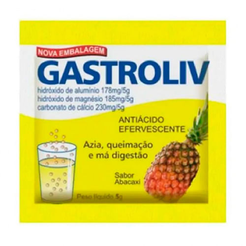 Gastroliv Abacaxi Pó Efervescente 1 Envelope De 5g